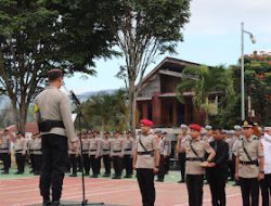 Polres Mamasa Gelar Serah Terima Jabatan Kasat Reskrim dan Kasat Samapta Polres Mamasa