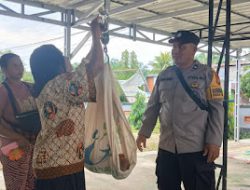 Bhabinkamtibmas Polsek Baras Pantau Kegiatan Posyandu Di Desa Binaan