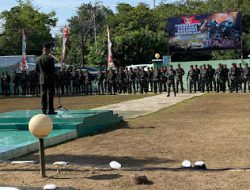 Kapolres Polman Hadiri Upacara Peringatan HUT TNI ke-79 Tahun 2024 Di Makodim 1402/Polman