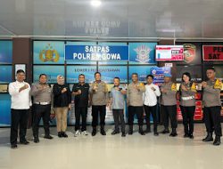 Kapolres Gowa Hadiri Serah Terima Jabatan Kapolres Maros di Polda Sulsel.