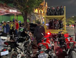 Operasi Cipkon, Polisi Amankan 47 Motor Diduga Balapan Liar di Surabaya.