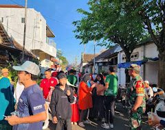 Antisipasi Gangguan, Babinsa Laksanakan Patroli Gabungan.