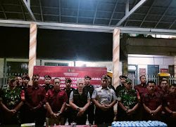 Lapas II B Pasuruan Gandeng TNI/Polri Laksanakan Penggeledahan Insidentil dan Tes Urin kepada Warga Binaan