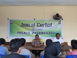 Polres Pasangkayu Laksanakan Jumat Curhat Sebagai Sarana Untuk Masyarakat
