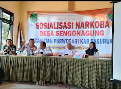 Cegah Bahaya Narkoba, Danramil Hadiri Sosialisasi .