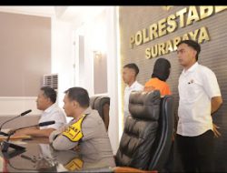 Polisi Amankan Tersangka Pelecehan Dua Siswi SMP di Surabaya.