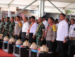 Kapolres Gowa Bersama Forkopimda Sambut Kunjungan Kerja Menteri Pertanian di Patallasang.