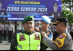 Pabung 0819 Hadiri Apel Gelar Pasukan Operasi Zebra Semeru 2024.