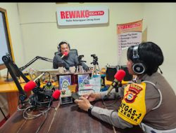 Lewat Siaran Radio, Kasatlantas Polres Gowa Sosialisasikan Ops Zebra Pallawa 2024.