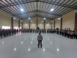 Polres Gowa Gelar Apel Pengecekan Personel untuk Pengamanan Debat Terbuka Pilkada Gowa.