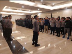 Pengamanan Ketat Personel Gabungan di Debat Terbuka Paslon Bupati dan Wakil Bupati Gowa Pilkada 2024.