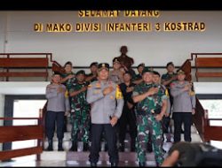 Kapolda Sulsel Kunjungan Silaturahmi ke Mako Divisi 3 Kostrad, Perkuat Sinergitas dan Jaga Kamtibmas Menjelang Pilkada.