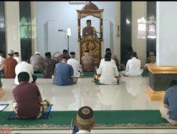 Lewat Safari Jum’at , Kapolsek Bontonompo Polres Gowa Sampaikan Himbauan Kamtibmas.