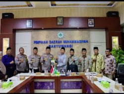 Cooling System, Kapolresta Banyuwangi Silaturahmi ke PD Muhammadiyah Pererat Sinergitas Wujudkan Pilkada 2024 Damai.