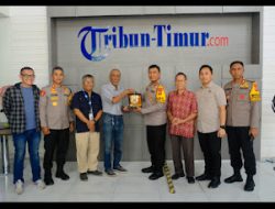 Kapolda Sulsel Melaksanakan Kunjungan Silaturahmi ke Kantor Tribun Timur Makassar.