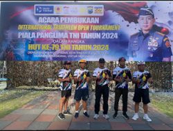 Pacu Semangat, Dandim 0819/ Pasuruan Dampingi Atlet Triathlon.