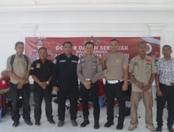 Solidaritas HUT Humas Polri ke-73, Humas Polres Pasuruan Gelar Donor Darah Bersama Media.