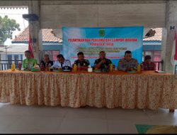 Peltu Bambang Hadiri Pelantikan dan Pengambilan Sumpah Jabatan Perangkat Desa.