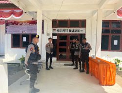 Dalam Rangka Menjaga Keamanan dan ketertibaan Sat Samapta Polres Mamasa Laksanakan Patroli Jalan Kaki di Wilayah Hukum Polres Mamasa