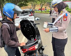 Ditlantas Polda Sulbar Terus Kawal Keselamatan Berkendara Lewat Operasi Zebra Marano