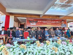 Wakili Kapolres Pasangkayu, Kasat Binmas Hadiri Upacara Peringatan Hari Kesaktian Pancasila