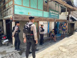 Sat Samapta Polres Mamasa Laksanakan  Patroli Jalan Kaki Untuk Menjaga Keamanan masyarakat di siang Hari