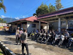 Polres Mamasa Laksanakan Pengecekan Kelengkapan Kendaraan Dinas Roda Dua