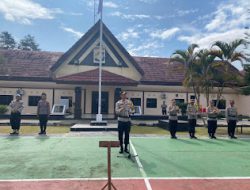 Kapolres Mamasa Berikan Arahan Jelang Pam TPS, Kapolres Mamasa Berikan Arahan kepada Personil Polres Mamasa dan Polsek Jajaran