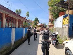 Sat Samapta Polres Mamasa Gelar Patroli Jalan Kaki untuk Jaga Kondusivitas Kamtibmas