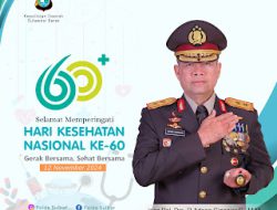 Kapolda Sulbar : “Mari Jaga Kesehatan, Untuk Sulbar yang Lebih Baik”