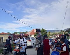 Sat Lantas Polres Mamasa Laksanakan Pengamanan Pagi untuk Menjaga Kelancaran Lalu Lintas di Wilayah Hukum Polres Mamasa