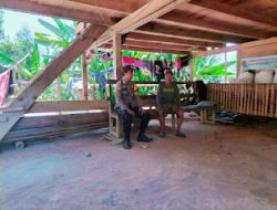 Bhabinkamtibmas Polsek Pana Polres Mamasa Laksanakan Sambang dan Patroli di Dusun Pokko Desa Tabang Barat