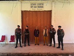 Sat Samapta Polres Mamasa Melaksanakan Kegiatan Patroli Jalan Kaki Untuk Menjaga Keamanan wilayah Hukum Polres Mamasa