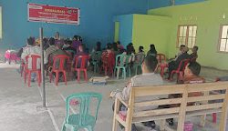 Bhabinkamtibmas Polsek Mambi Polres Mamasa Laksanakan Kegiatan Sambang Sekaligus Pengamanan Sosialisasi Pemilu di Kecamatan Rantim