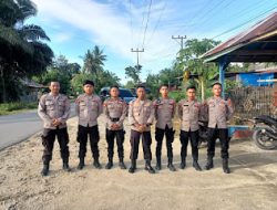 Polres Pasangkayu Bersama Polsek Sarudu Amankan Kampanye Calon Bupati Pasangkayu di Bulumario