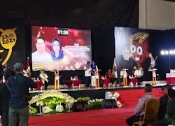 Wakapolres Polman Hadiri Debat Publik Pertama Calon Bupati dan Wakil Bupati Polman 2024