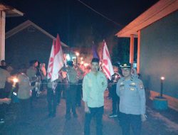 Polres Pasangkayu Kawal dan Amankan Pawai Obor Peringati  Hari Pahlawan