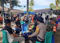 Bersama TNI, Polsek Bambalamotu Gelar Patroli Dialogis Jelang Pilkada 2024