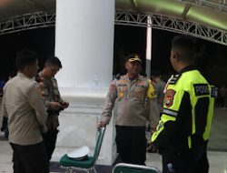 Kapolres Polman Pantau Kegiatan Debat Publik Kedua Calon Bupati dan Wakil Bupati Polman 2024