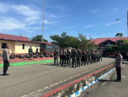 Polres Pasangkayu Bersama Kodim 1427/Pasangkayu Gelar Latihan Dalmas Bersama Kesiapan Pilkada Serentak 2024