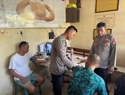 Seksi Dokkes Polres Polman Laksanakan Pemeriksaan Kesehatan Kepada Tahanan