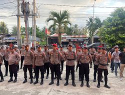 Polres Pasangkayu Kerahkan Puluhan Personel Untuk Pengamanan Debat Publik Kedua Calon Bupati-Wakil Bupati