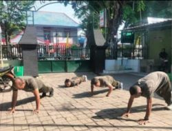 Tingkatkan Kesehatan dan Kebugaran Anggota Koramil 0819/01 Kota Laksanakan Olahraga.