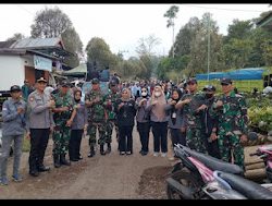 Polsek Tompobulu dan TNI Amankan Kampanye Tatap Muka Paslon Nomor Urut 02 di Kecamatan Tompobulu.