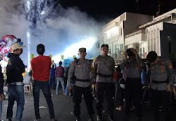 Personel Polres Bantaeng Amankan Kampanye Pilkada 2024.