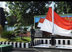 Penuh Khidmat, dengan Semangat Merah Putih Kodim 0819 Pasuruan Gelar Upacara Bendera 17-an.