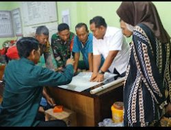 Demi kelancaran, Babinsa Dan Bhabinkamtibmas Dampingi Pengukuran Tanah.