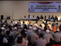 Polres Gowa Gelar Doa dan Dzikir Bersama Jelang Pilkada Serentak 2024.