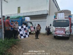 Wakili Kapolres Gowa, Kabag Ops Polres Gowa Hadiri Distribusi Perdana Logistik Pilkada 2024.