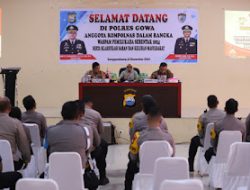 Polres Gowa Sambut Kunjungan Kompolnas Terkait Waspam Pemilukada Serentak 2024.